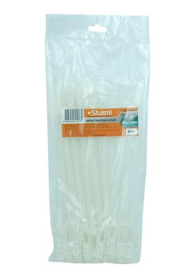 Хомуты пластиковые разъемные многоразовые  Sturm 71012-04-250-Tehinstrument