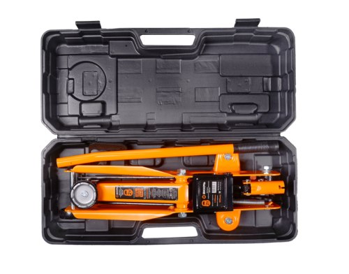 Домкрат гидравлический подкатной ДМК-2К (2 т, 135-385 мм, в кейсе) Вихрь-Tehinstrument