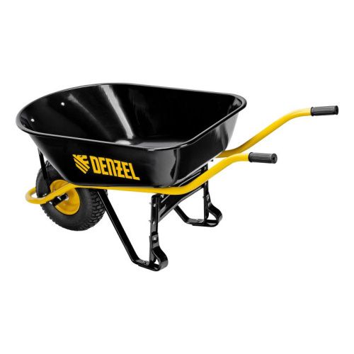 Тачка строительная, усиленная Denzel, объем 130 л, 230 кг, колесо 15х6.00-6-Tehinstrument