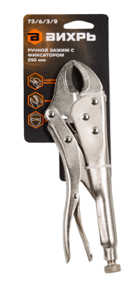 Ручной зажим с фиксатором Вихрь 250 мм-Tehinstrument