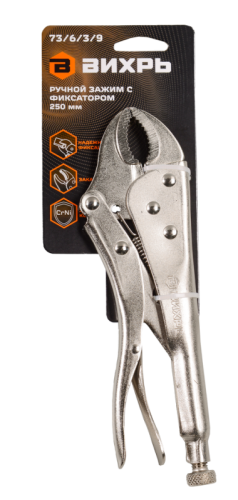 Ручной зажим с фиксатором Вихрь 250 мм-Tehinstrument