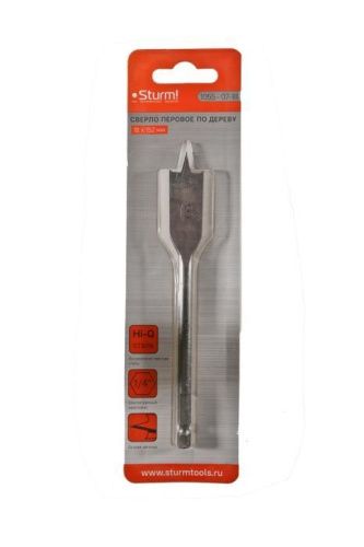 Сверло перовое по дереву, 18мм, шестигранный хвостовик,  Sturm-Tehinstrument