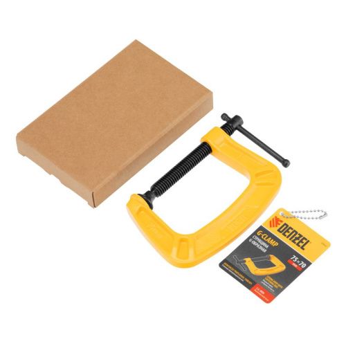 Струбцина G-образная, усиленная, 75 мм Denzel-Tehinstrument