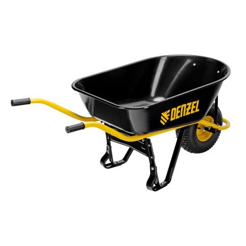 Тачка строительная, усиленная Denzel, объем 130 л, 230 кг, колесо 15х6.00-6-Tehinstrument
