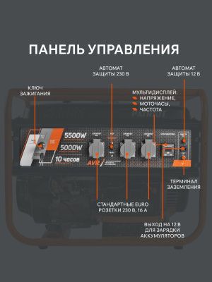 Генератор бензиновый PATRIOT GRS 6500E-Tehinstrument