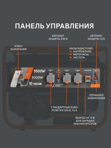 Генератор бензиновый PATRIOT GRS 6500E-Tehinstrument