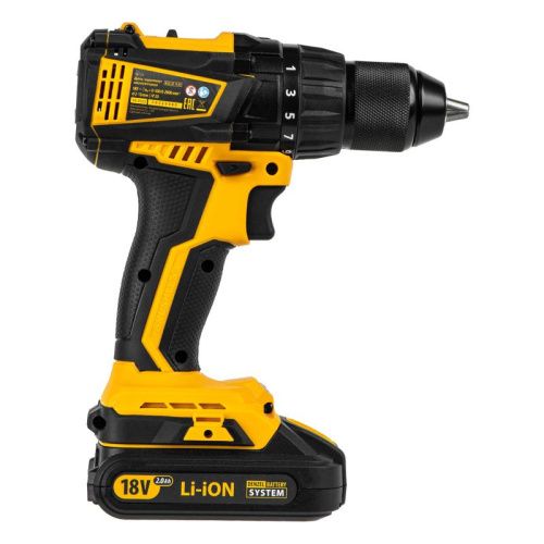 Дрель-шуруповерт аккумуляторная Denzel, бесщет. BLDL-IB-18-02-Tehinstrument