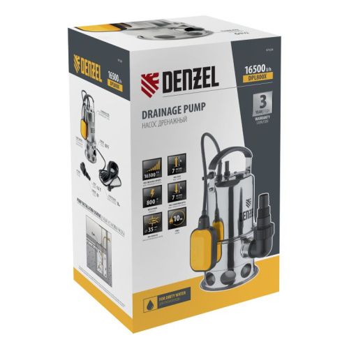 Дренажный насос для грязной воды DENZEL DPL800X-Tehinstrument