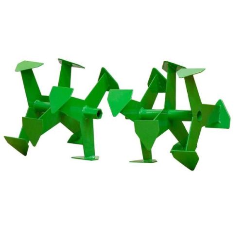 Фрезы Aurora "Гусиные лапки" 3секции*3фрезы. Комплект правая+левая под шестигранник 23мм, d.280мм, ширина 283мм-Tehinstrument