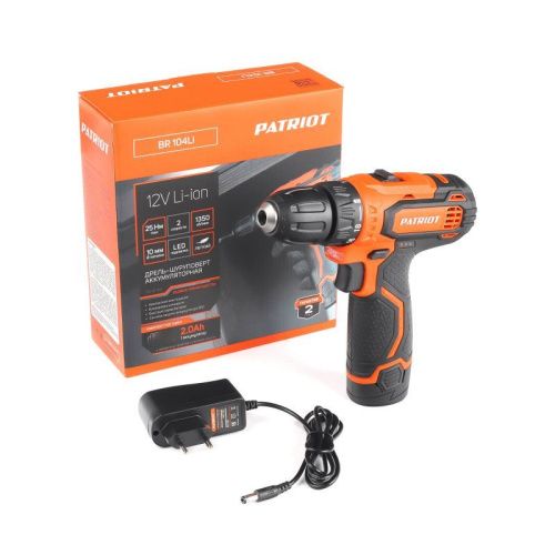 Аккумуляторная дрель-шуруповерт Patriot BR 104Li The One (аккумуляторный шуруповерт Патриот 104), 180201412-Tehinstrument