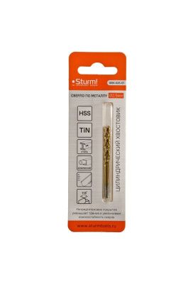 Сверло по металлу  Sturm 2,5х57 мм, сталь HSS, нитридтитан., 118° ,блистер 2 шт-Tehinstrument