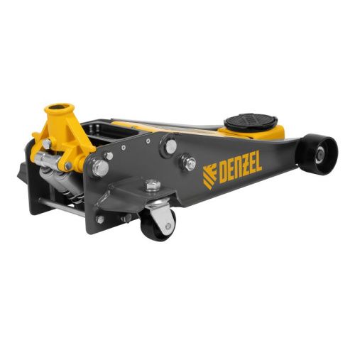 Домкрат гидравлический подкатной, 3 т, 125-470 мм, быстрый подъем, проф. Denzel-Tehinstrument