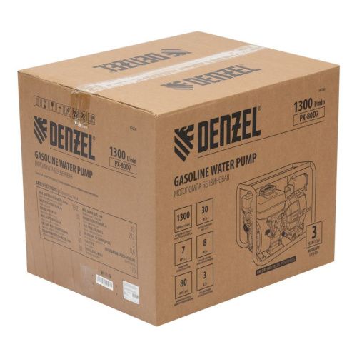 Мотопомпа бензиновая для грязной воды Denzel PX-80D7-Tehinstrument