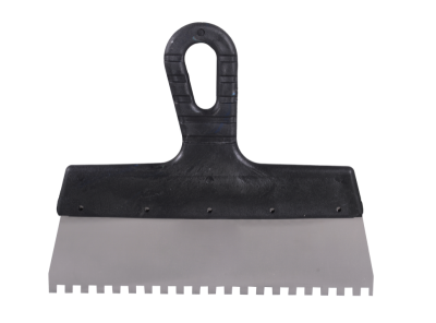 Шпатель ВИХРЬ 6х6 мм, зубчатый, нержавейка, пластик, 250мм-Tehinstrument