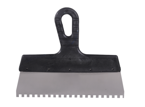 Шпатель ВИХРЬ 6х6 мм, зубчатый, нержавейка, пластик, 250мм-Tehinstrument