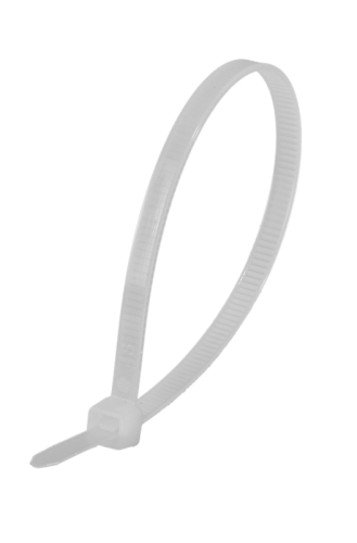 Хомуты нейлоновые (стяжки) белые 100 шт. Вихрь 4,8*200 Б-Tehinstrument