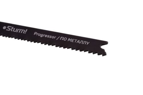 Пилки для лобзика по металлу T123X, 2 шт, 100х75мм, шаг зуба 1,2-2,6мм, ПРОГРЕССОР, HСS,  Sturm-Tehinstrument