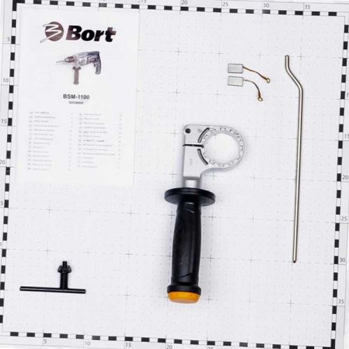 Электрическая ударная дрель Bort BSM-1100 (дрель Борт 1100), 93726959-Tehinstrument