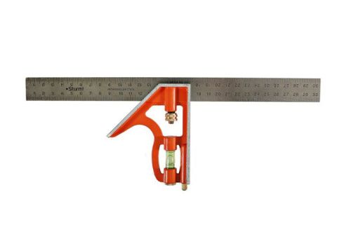 Угольник многофункциональный, 300 мм, уровень, чертилка,  Sturm-Tehinstrument