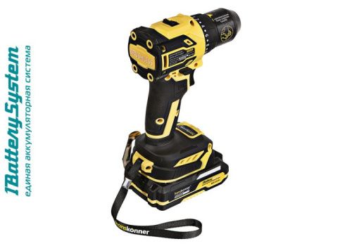 HCD2065C Дрель аккумуляторная  б/щ Hanskonner 1BatterySystem-Tehinstrument