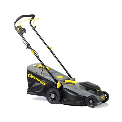 Газонокосилка эл. CHAMPION EM3816 (1,6 кВт пласт.+ткань травосб. 42л ширина 380мм 30-75мм, 11,3кг)-Tehinstrument