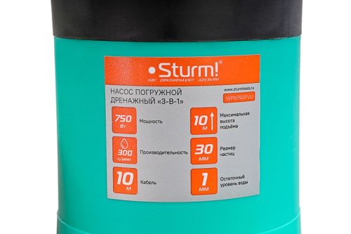 Насос погружной дренажный  Sturm WP9790PVU-Tehinstrument