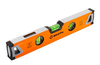 Уровень алюминиевый «Усиленный» 400мм 3 глазка фрезерованный Вихрь-Tehinstrument