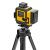 Лазерный уровень мультипризменный DLV 360-4T, 30 м, зеленый луч, Li-Ion 2,4 Aч, штатив// Denzel-Tehinstrument