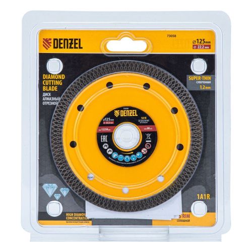 Диск алмазный отрезной Denzel 125 х 22,2мм-Tehinstrument