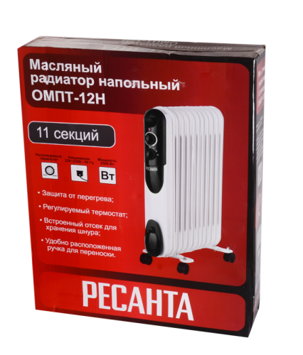 Масляный радиатор Ресанта ОМПТ-12Н-Tehinstrument