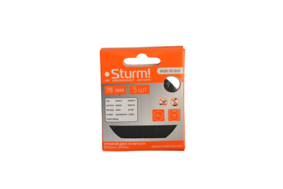 Диск отрезной по металлу, размер 76x1.2x10, 5 шт., для CAG1276C  Sturm-Tehinstrument