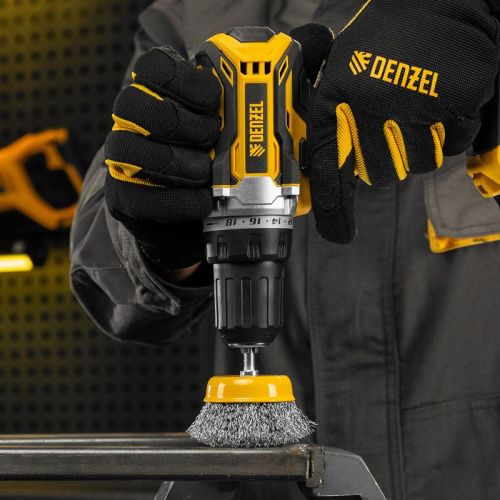 Щетка для дрели, 75 мм, Чашка, со шпилькой, нержавеющая витая проволока Denzel-Tehinstrument