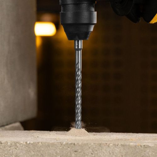 Бур по бетону, цельная крестовая пластина, 10x215 мм, SDS PLUS Denzel-Tehinstrument