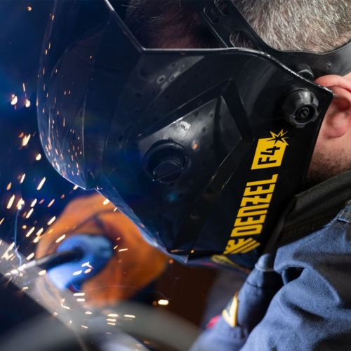 Щиток защитный лицевой (маска сварщика) F4, см. окно 90х35, DIN4/9-13// Denzel-Tehinstrument