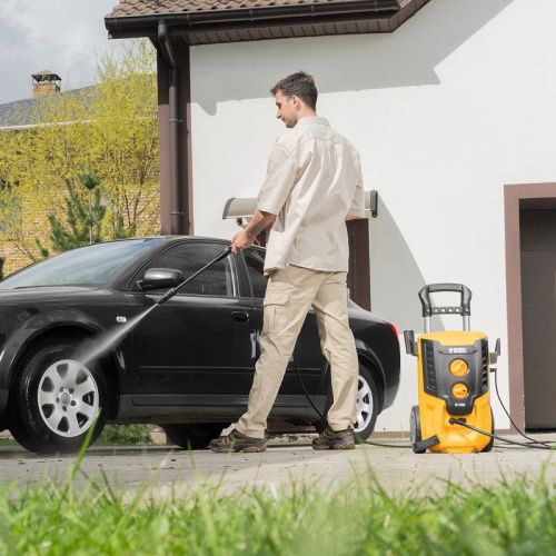 Моечная машина высокого давления R-180, 2200 Вт, 180 бар, 380 л/ч, колесная// Denzel-Tehinstrument