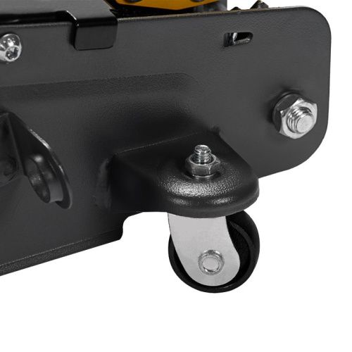 Домкрат гидравлический подкатной с фиксатором, 2,8 т, 135-385 мм, в кейсе Denzel-Tehinstrument