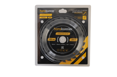 Пильный диск по дереву ArmorPiercing 210x30мм, 24 зуба, Hanskonner-Tehinstrument