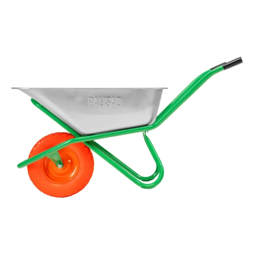 Тачка садово-строительная с PU колесом, грузоподъемность 180 кг, объем 120 л Palisad-Tehinstrument
