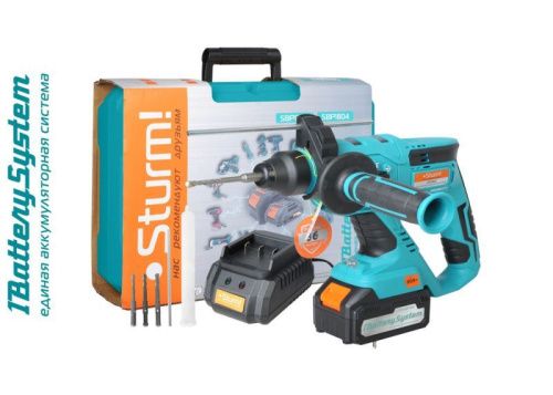 Аккумуляторный перфоратор  Sturm CRH1822 1BatterySystem-Tehinstrument