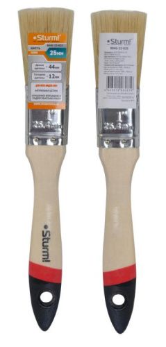 Кисть плоская "Euro" 1" (25 мм), натуральная щетина  Sturm-Tehinstrument