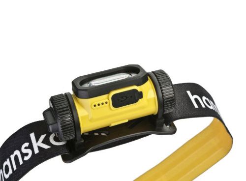 Фонарь налобный аккумуляторный 400лм (турбо 630лм), COB светодиод, 4 режима, Hanskonner-Tehinstrument