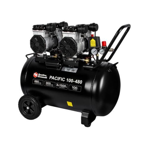 Компрессор поршневой безмасляный QUATTRO ELEMENTI PACIFIC 100-480-Tehinstrument