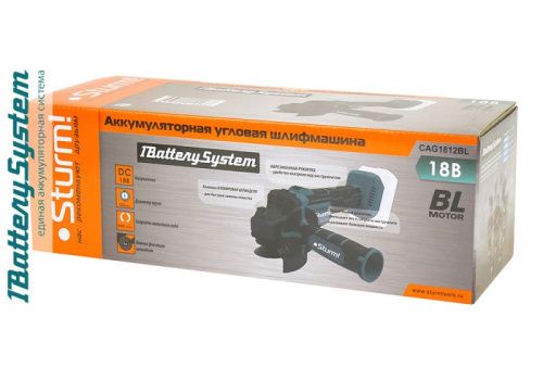 Аккумуляторная УШМ  Sturm CAG1812BL 1BatterySystem-Tehinstrument