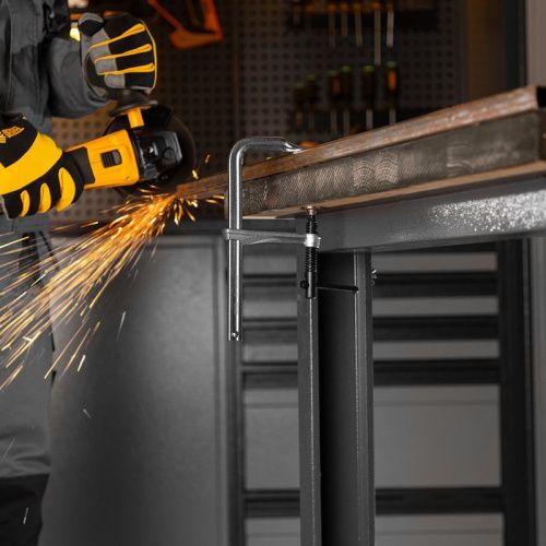 Струбцина F-образная, 80x150мм, кованая Denzel-Tehinstrument