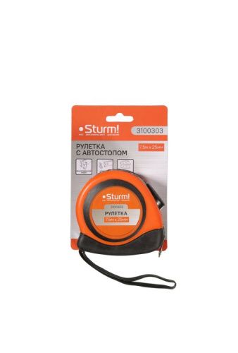 Рулетка 7,5x25мм,  Sturm-Tehinstrument