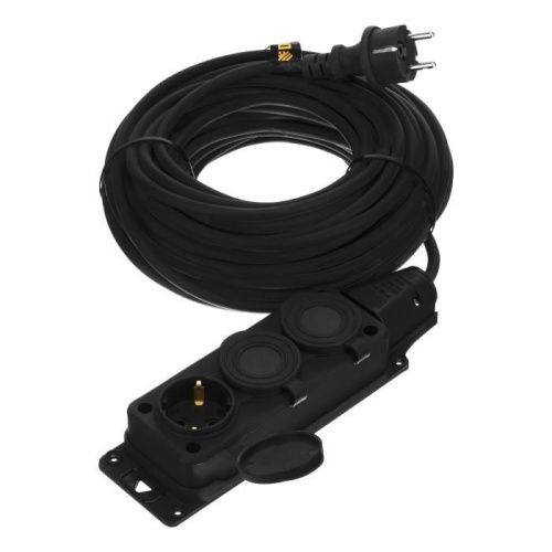 Удлинитель-шнур силовой Top Series, КГТТ, 20м, 3 розетки, 3 x 1,5 мм, 3 м Denzel-Tehinstrument