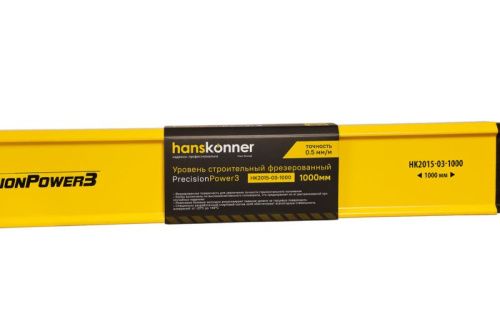 Уровень алюм. 1000мм, Hanskonner-Tehinstrument