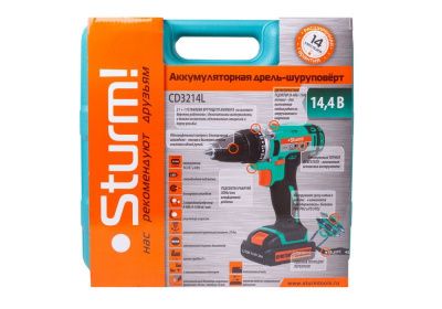Аккумуляторный шуруповерт Sturm CD3214L 2019-Tehinstrument