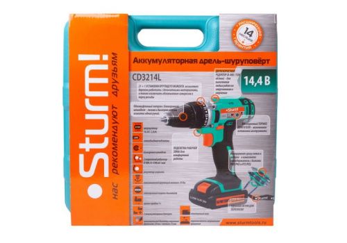 Аккумуляторный шуруповерт Sturm CD3214L 2019-Tehinstrument