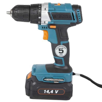 Аккумуляторный шуруповерт Bort BAB-14Ux2-DK (дрель-шуруповерт Борт 14х2), 93724009-Tehinstrument